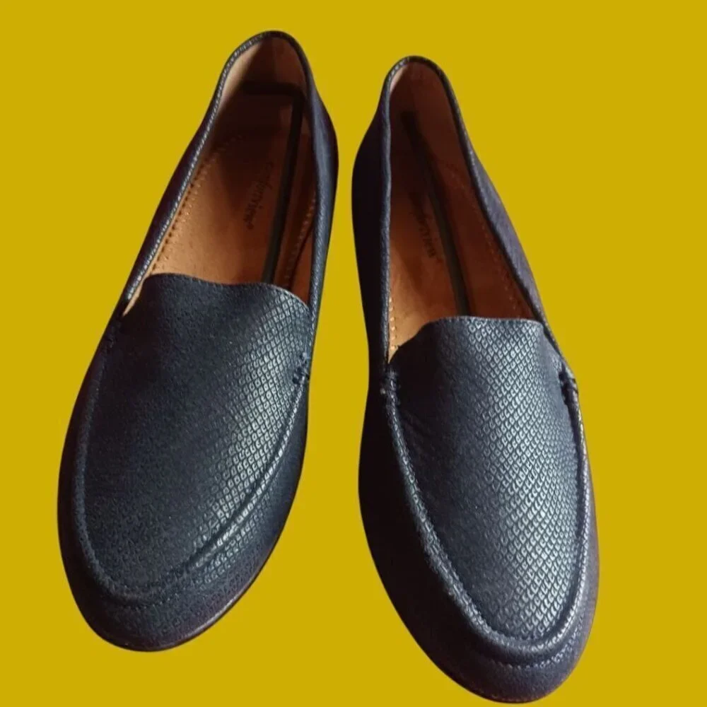 Comfortview Womens Loafers Slip-On Shoes Blue Navy Size 10W